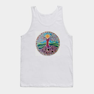 Summertime Tree of Life Mandala Tank Top